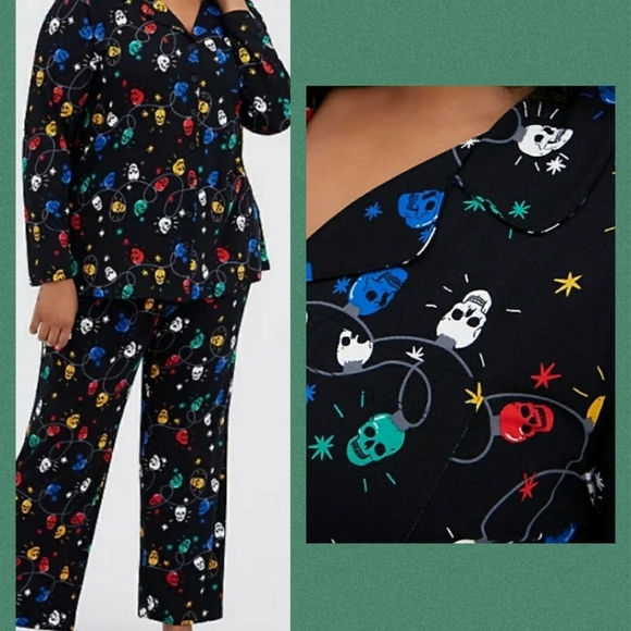 torrid Other - 🆕🎄💀 SKULL HOLIDAY LIGHTS PJ SET🎄💀